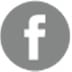 grey round facebook logo
